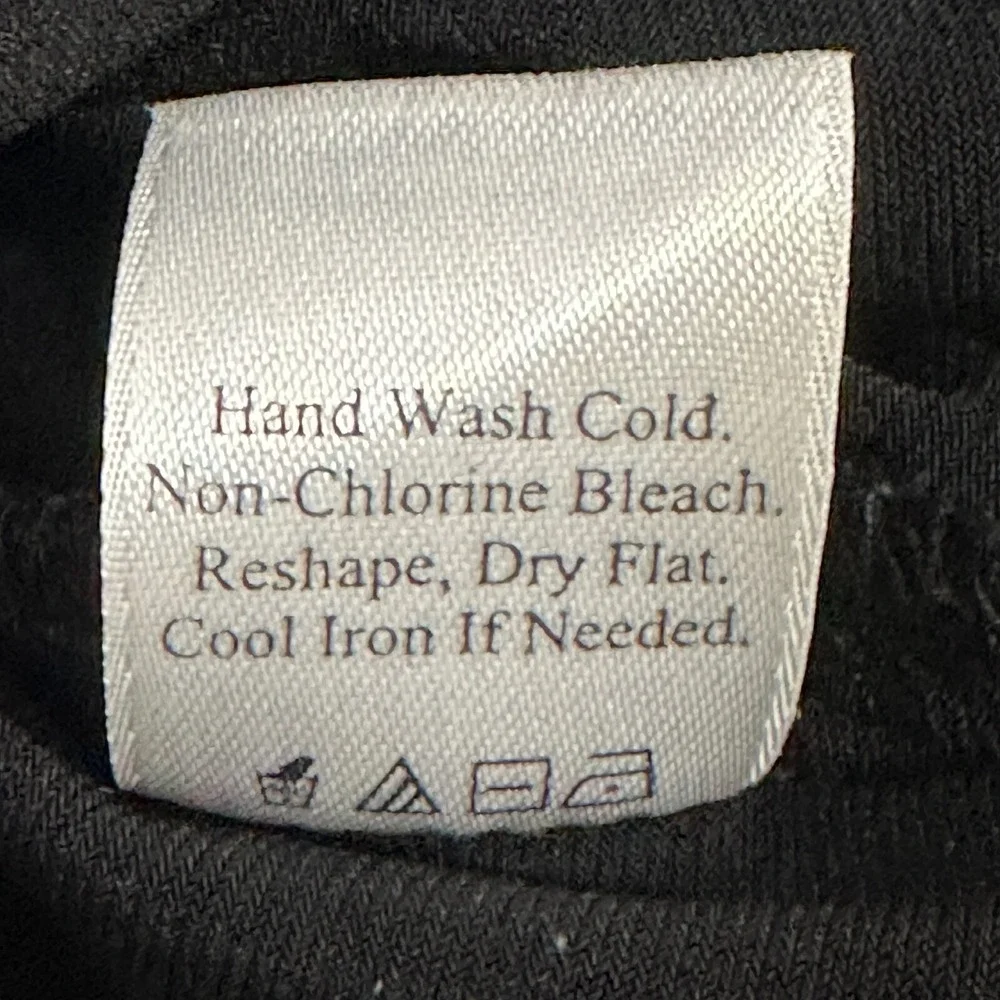 Coldwater Creek Womens Dress 10 Black Pull Over Sleeveless Front Twist made USA‎